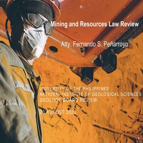 Mining and Resources Law Review 2020