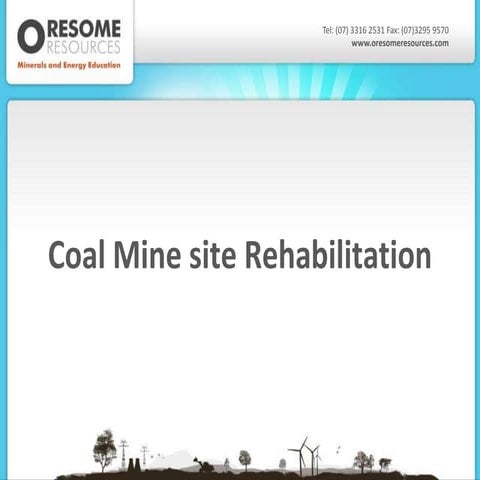 Mining rehabilitation