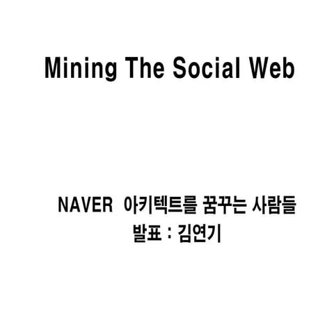 Mining the social web ch3