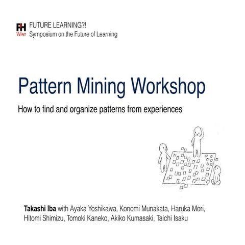 Pattern Mining Workshop (FUTURE LEARNING?! Symposium on the Future of Learning)
