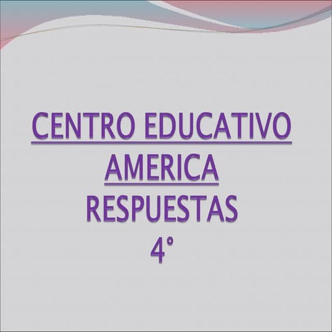 Miniolimpiada de  4° respuestas abril