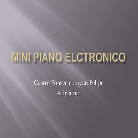 Mini piano elctronico