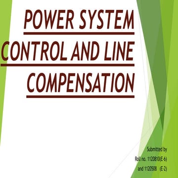Power System Control And Line Compensation