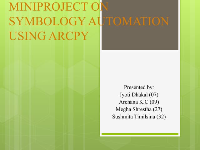 Symbology Automation using ArcPy