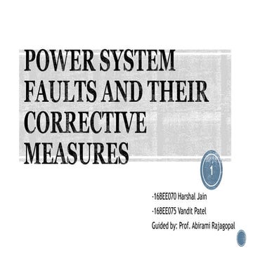 Power System Faults and Protection System