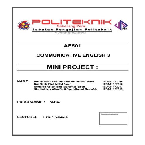 Mini project complete