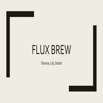 Mini project energy drink- flux brew