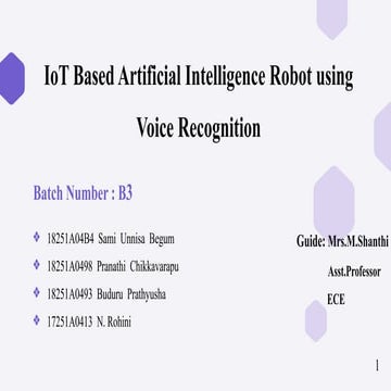 Engineering mini project - voice controller | PPTX
