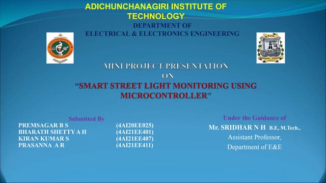 Smart street light using microcontroller Circuit Diagram
