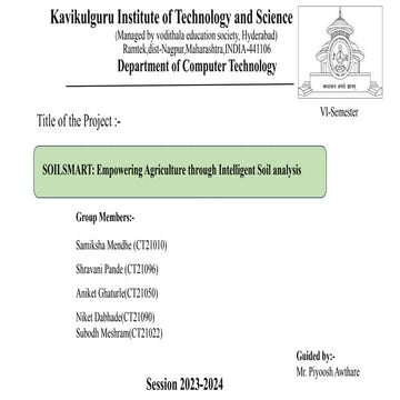 Mini Project Presentation Of Project Pptx