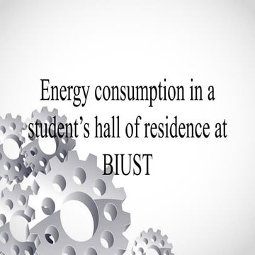 Energy Consumption Analysis and Conservation Strategies in BIUST ...