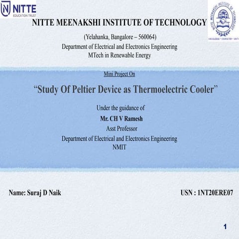  Peltier Module As Thermo Electric Application   