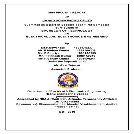 UP AND DOWN FADING OF LED