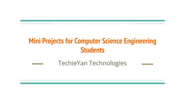 Mini Projects for Computer Science Engineering Students.pdf