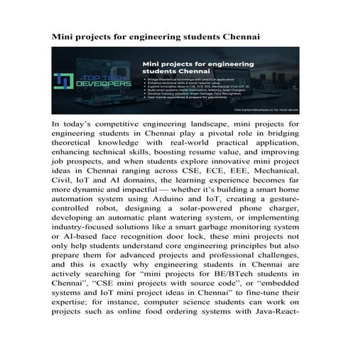 MINI PROJECTS FOR COMPUTER ENGINEERING STUDENTS visual data 2