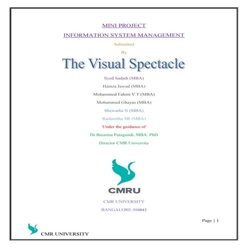 Project on Traffics jams and Dell EMC CMR University with references