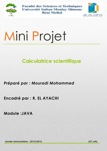Calculatrice scientifique en JAVA(AWT)