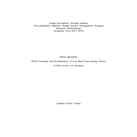 Fear Avoidance Beliefs Questionnaire | PDF