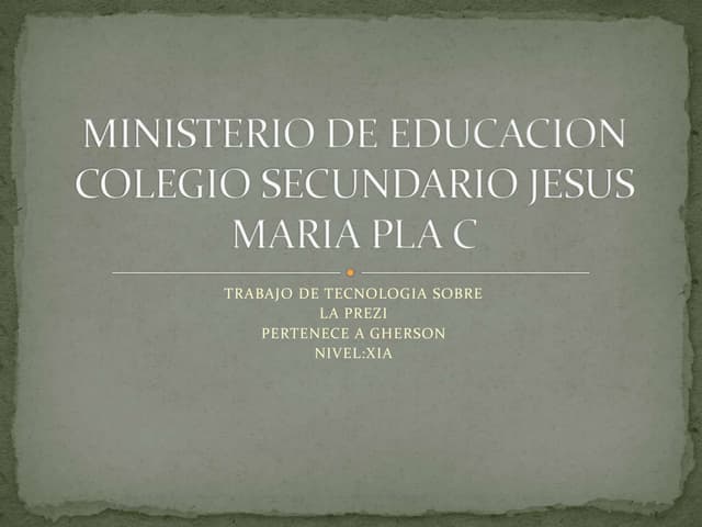 Ministerio de educacion
