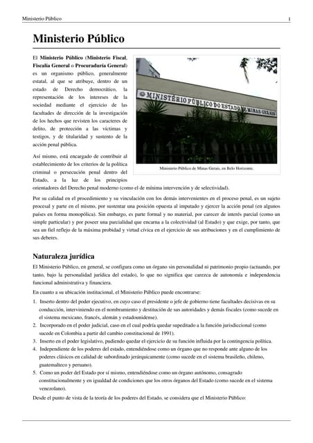 Ley Orgánica del Ministerio Público de Bolivia 2012
