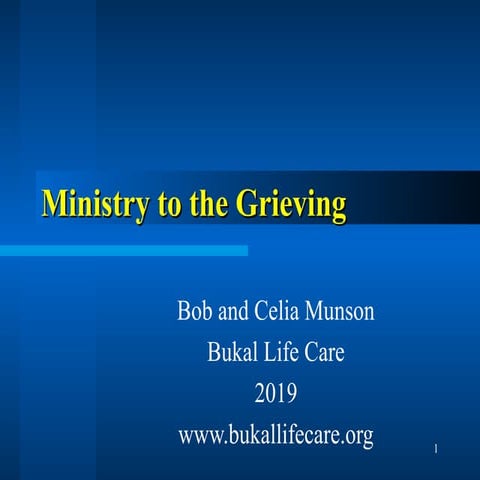 Ministry to the Grieving