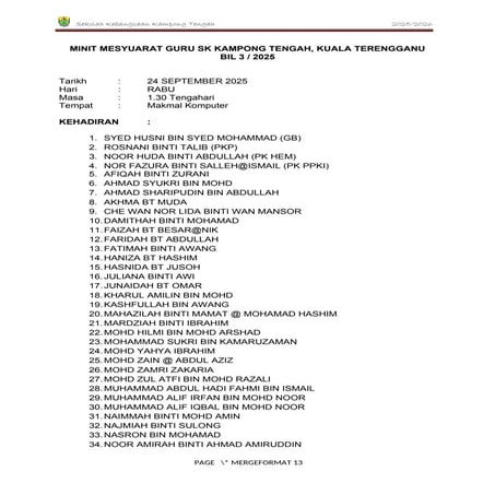 MINIT MESYuarat GURU sekate KALI KE 3.docx