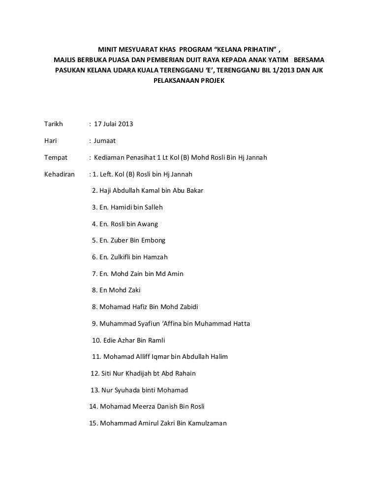 Contoh Surat Kebenaran Program.berbuka Puasa Anak.yatim