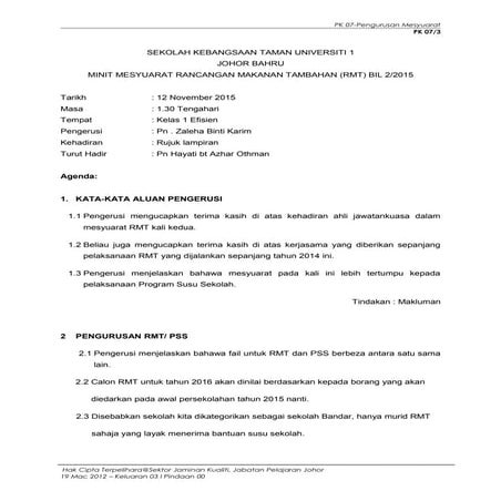 Minit rmt 2 | DOC
