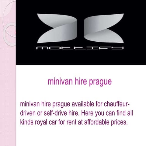 Minivan hire prague
