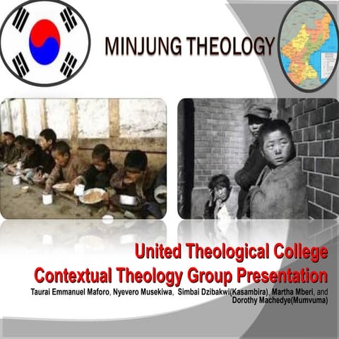 Minjung theology presentation for contextual theology class