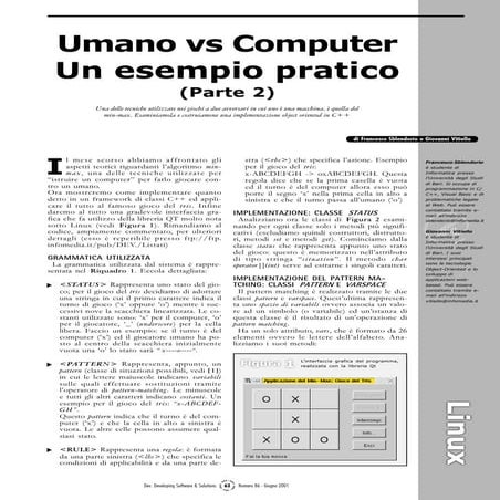 Umano vs Computer: un esempio pratico