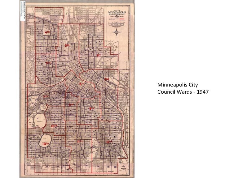 Minneapolis City Council Wards, 19472014
