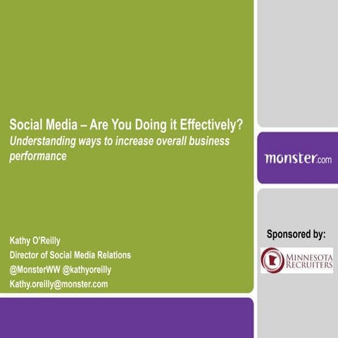Social Media – Are You Doing it Effectively?