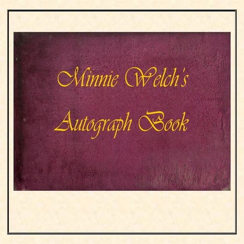 Minnie Welch autograph_book