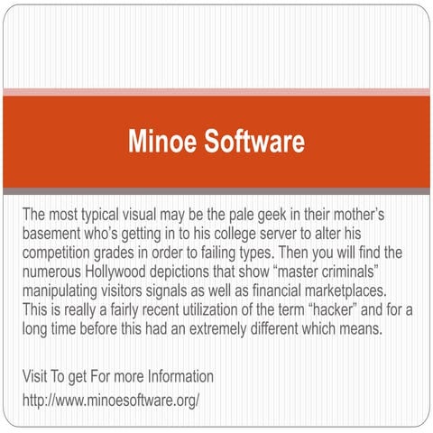 Minoesoftware