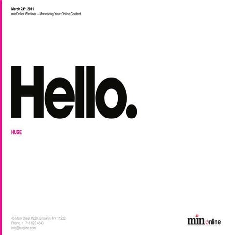 Min online webinar-montizecontent-markohurst-2011