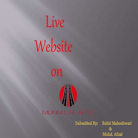 Live Project Website