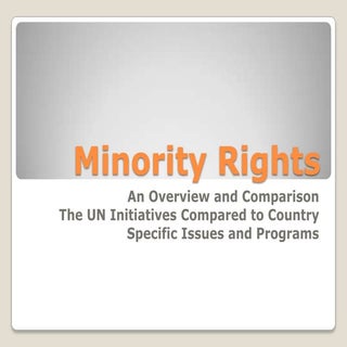 Minority rights presentation io 201...