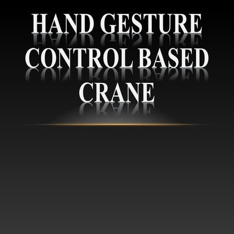 crane control using accelerometer