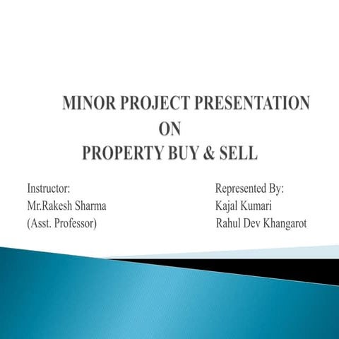 presentation on property buy and sell