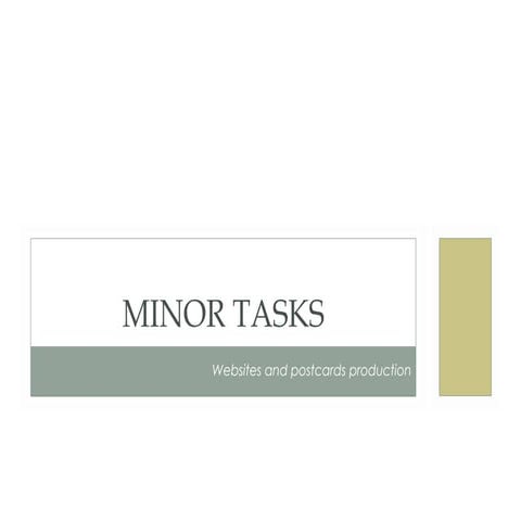 A2 Meida Studies Minor tasks