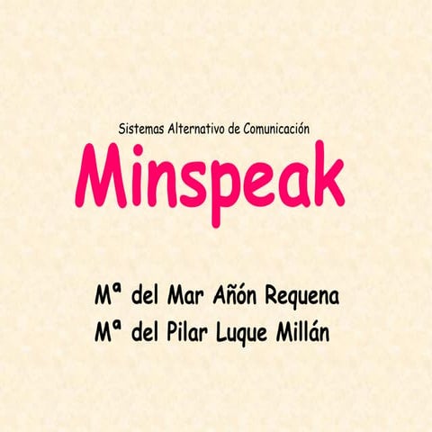 SAC: Minspeak | PPS
