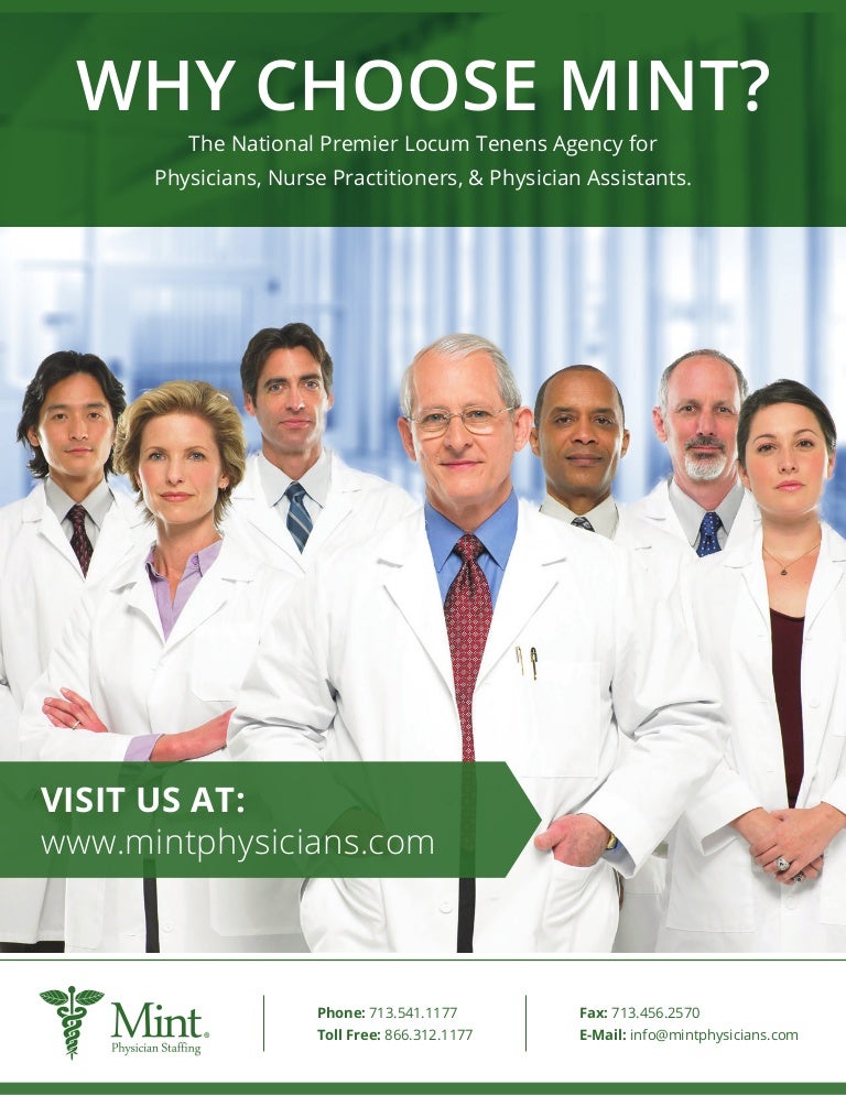 Mint Physician Staffing Brochure