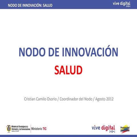 Nodo de Innovación en Salud en Colombia