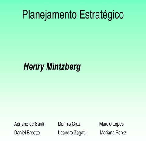 Mintzberg final | PPTX