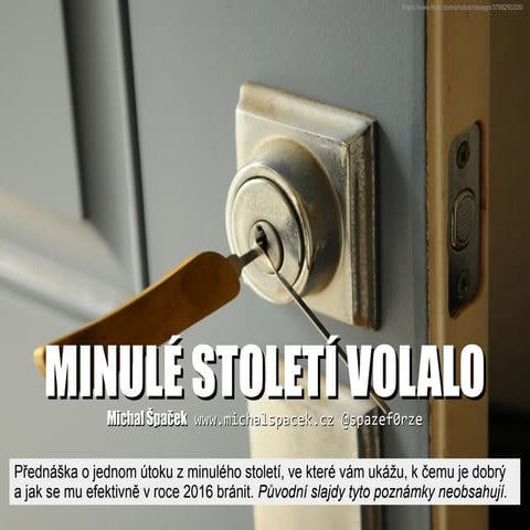 Minulé století volalo (Cross-Site Scripting + BeEF + CSP demo)