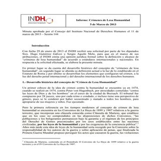 Minuta crimenes de Lesa Humanidad