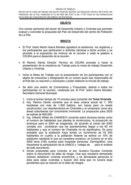 formato para minutas de juntas