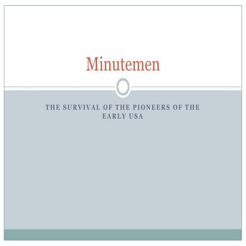 english presentation - Minutemen