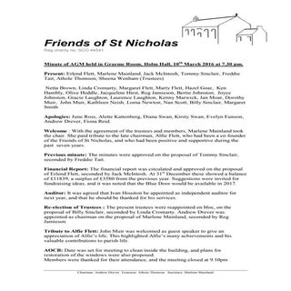 agm minutes march 2016